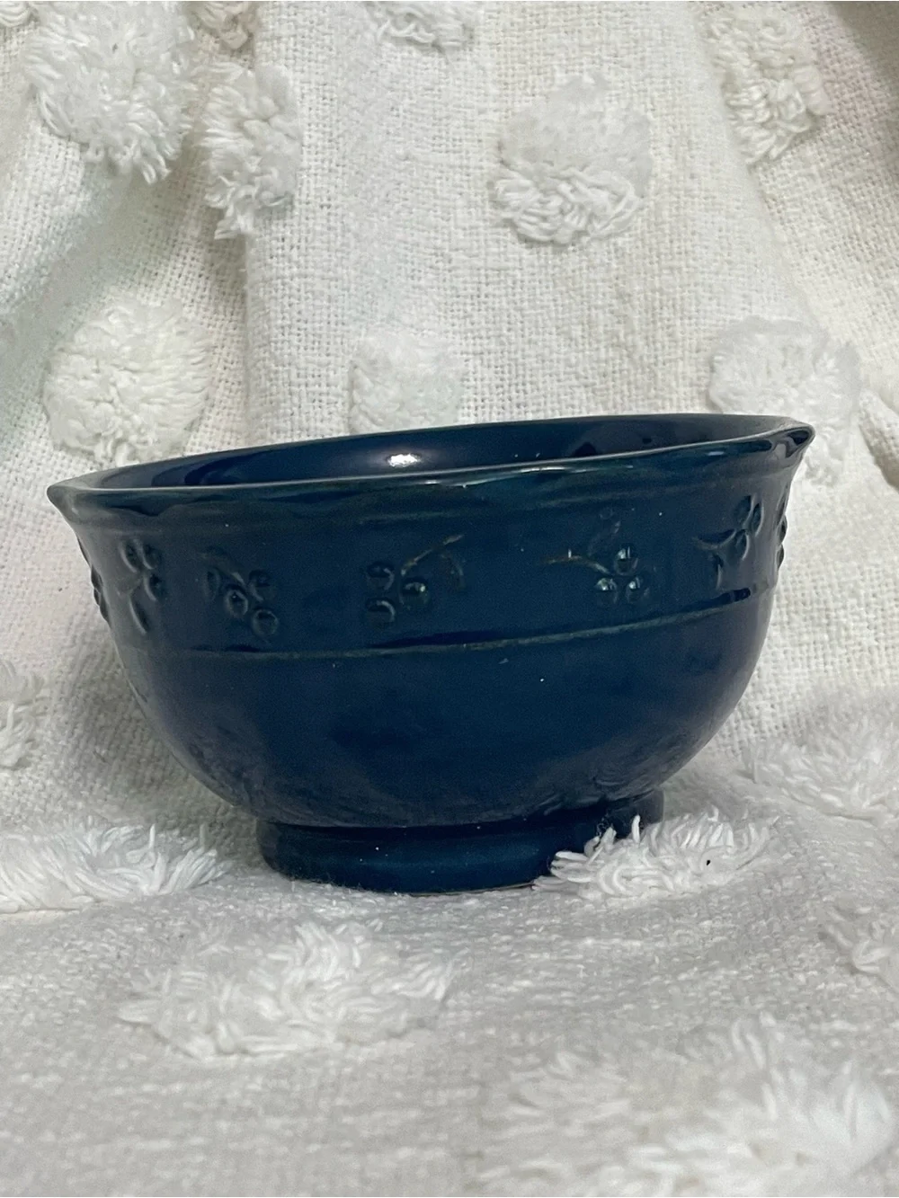 Vintage Bella Glazed Stoneware 5” Bowls by Debby‎ Segura Blue (2)
